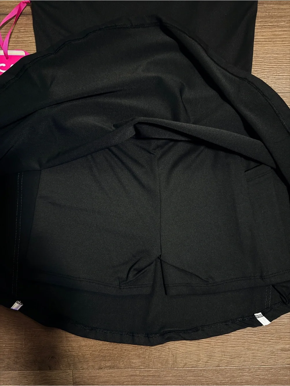 NWT Black Justice Sz Small (6-7) Girls Cap Sleeve Active Dress w/ shorts under